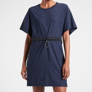 Athleta Navy Blue Crosscurrent Mini Coverup Dress Women’s XXS -‎ EUC